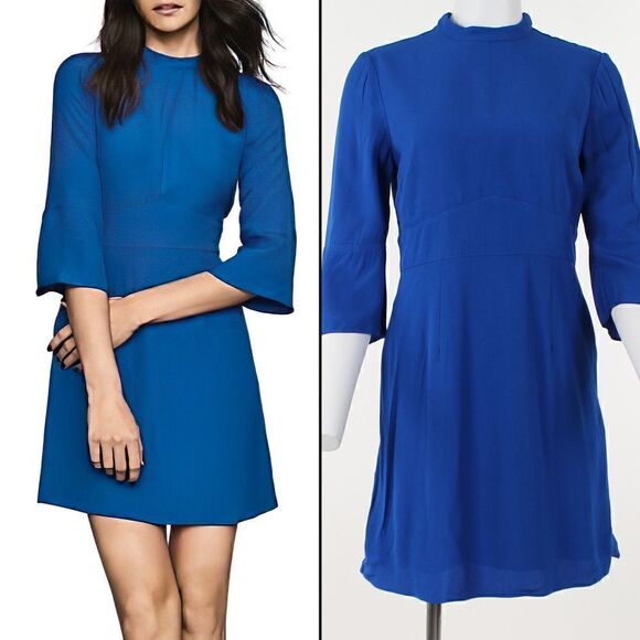 Reiss Cora Flared-Sleeve Shift Dress - Picture 1 of 5
